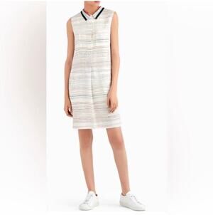 Jason Wu GREY Silk Pascal Scribble Print Dress Sequin Collar Size 4